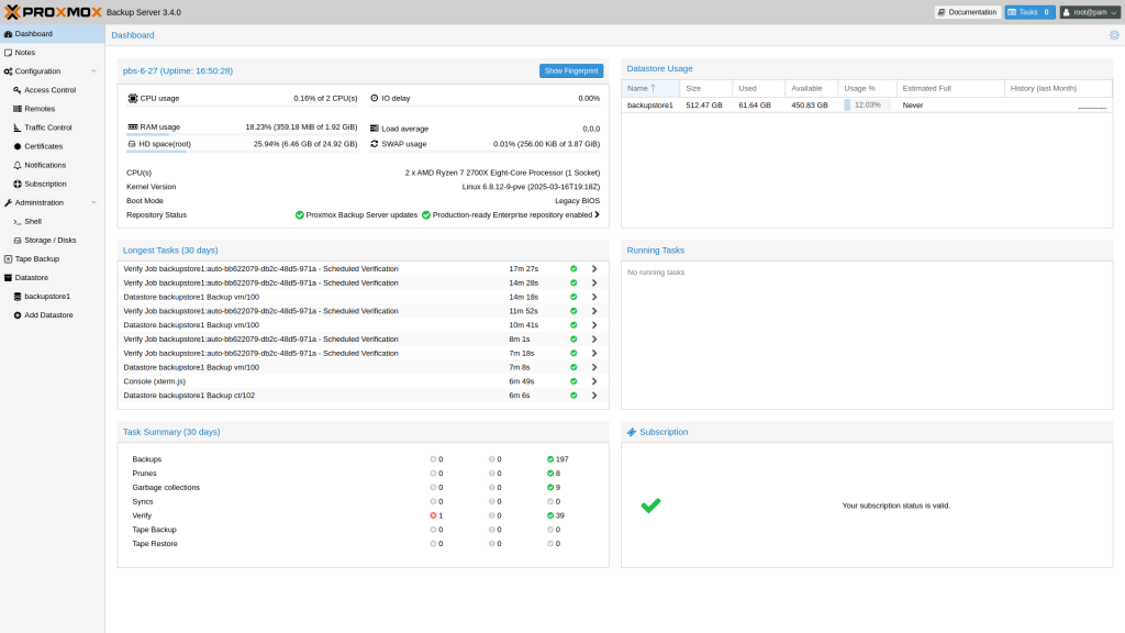 Proxmox-Backup-Server-3-4-Dashboard