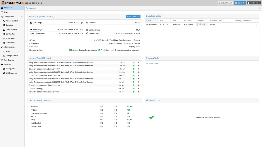 Proxmox-Backup-Server-3-4-Dashboard